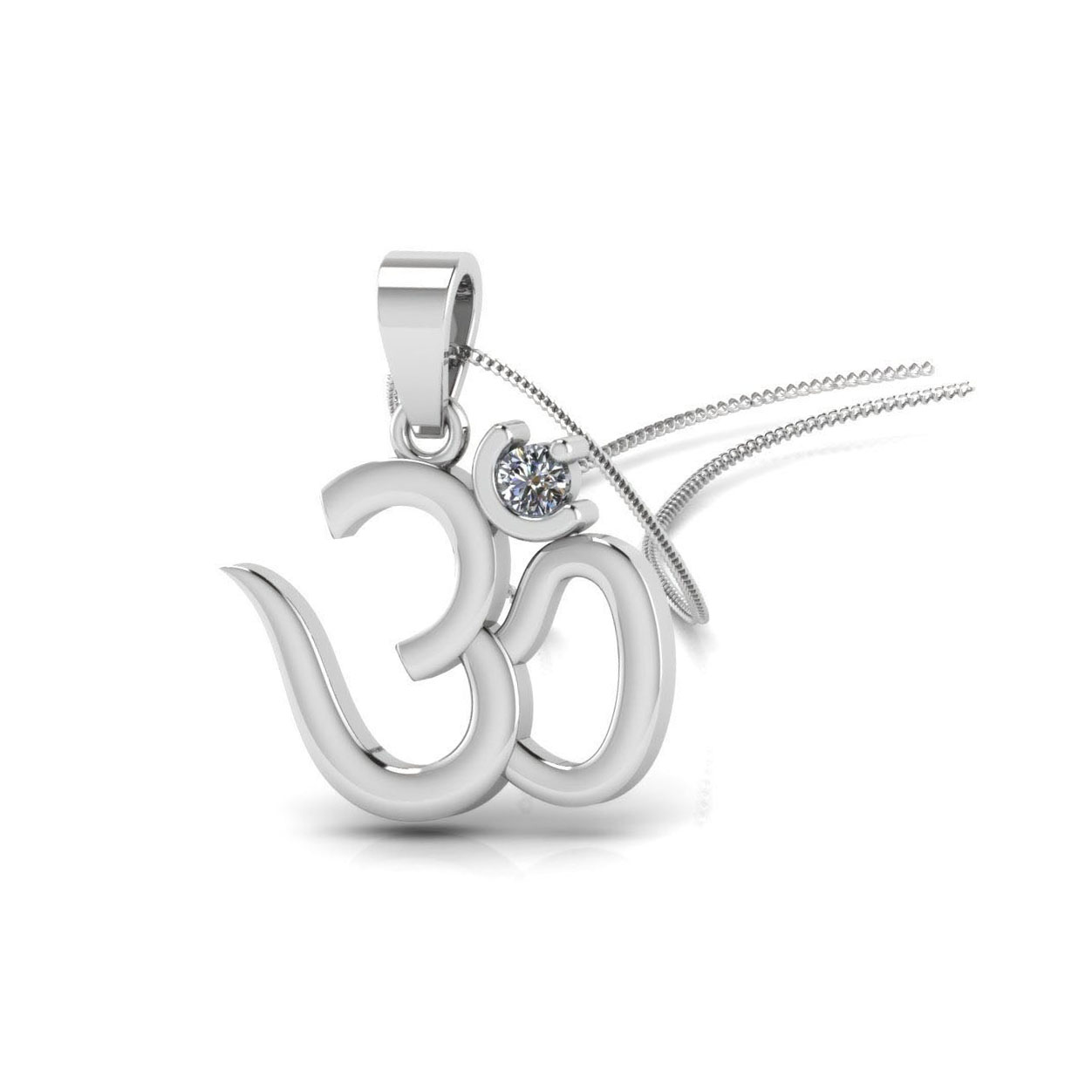 Divine Om Diamond Pendant