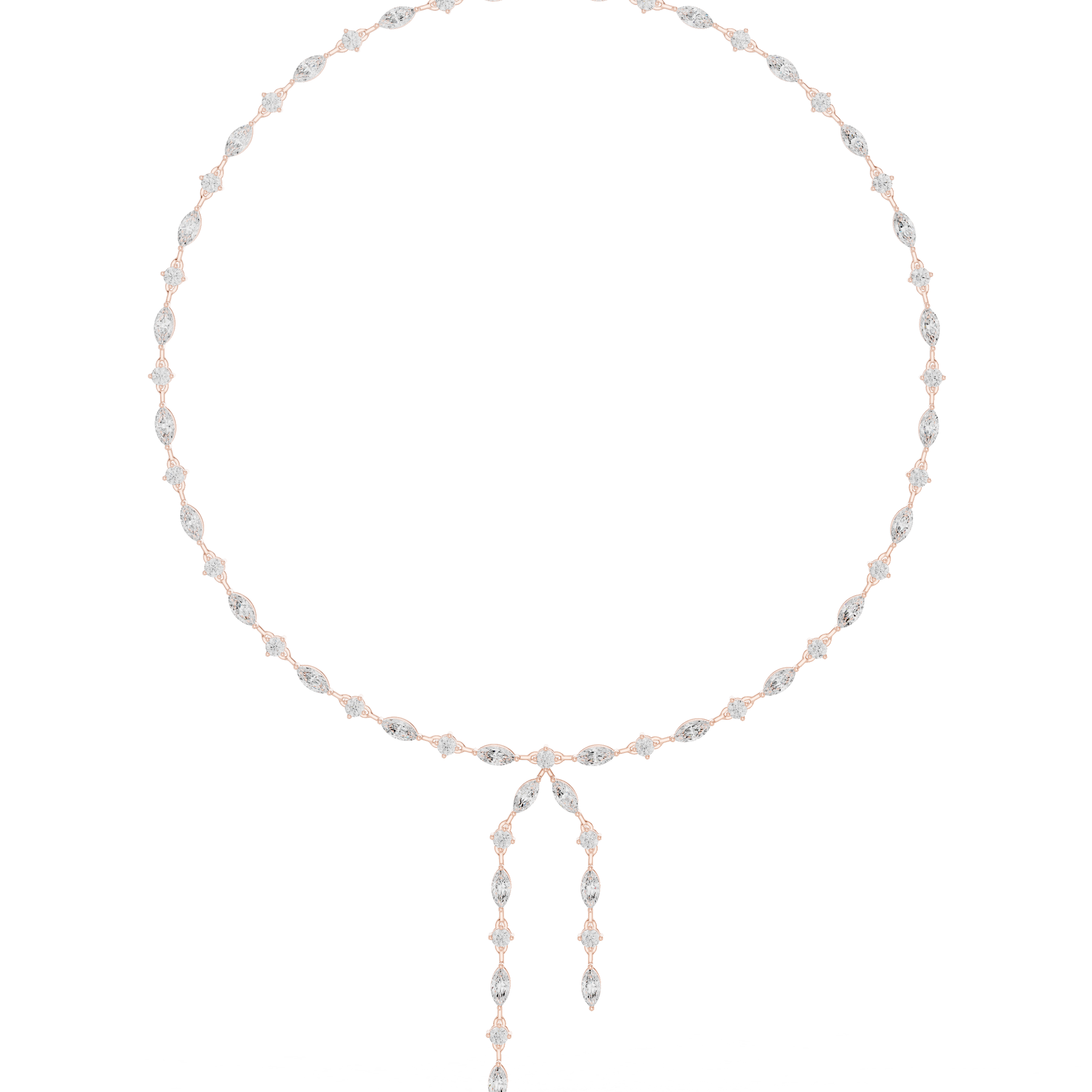 Luna Cascade Diamond Necklace