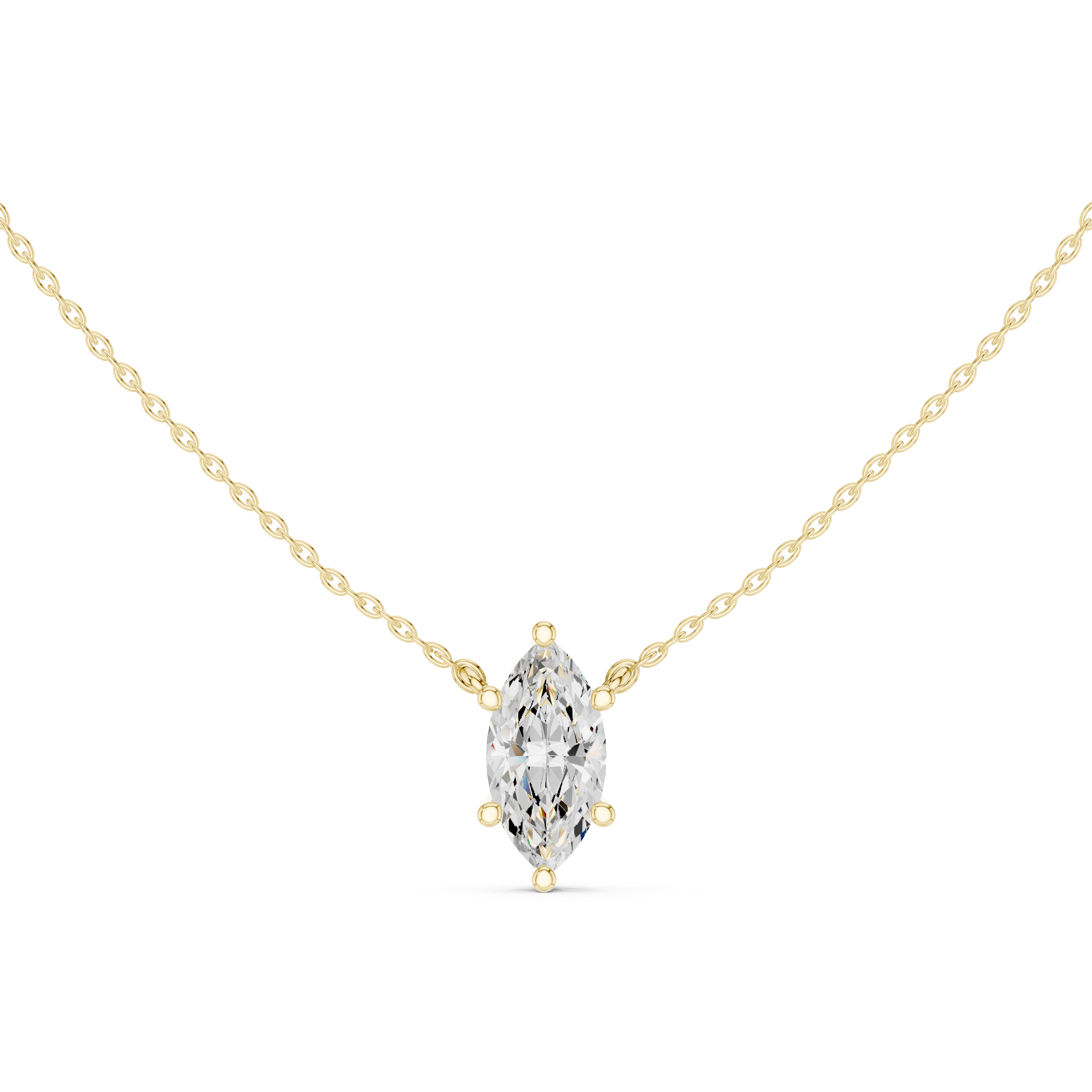 Marquise Whisper Diamond Necklace