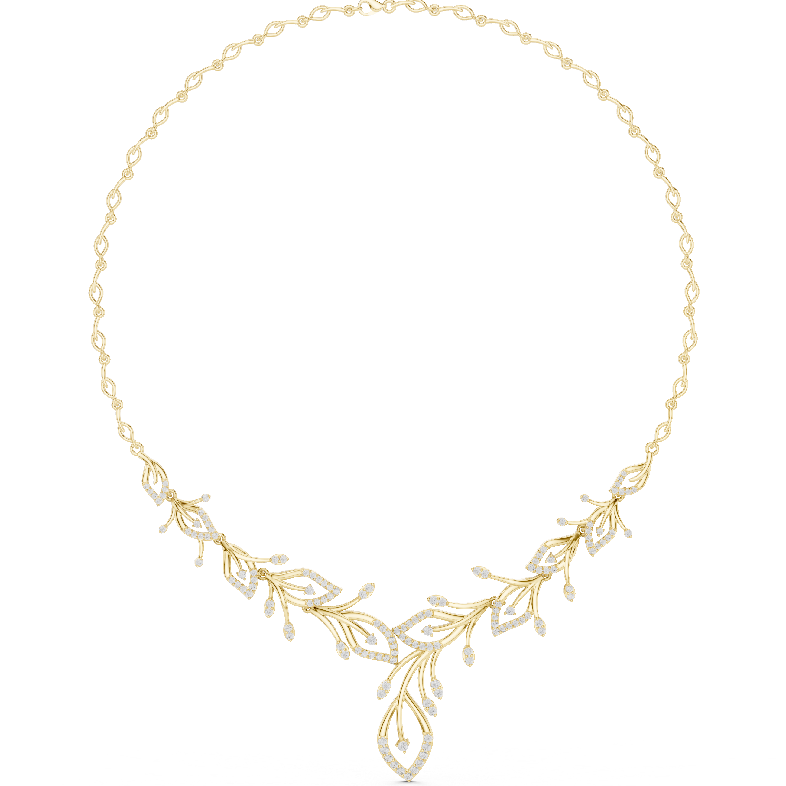 Ethereal Vine Diamond Necklace